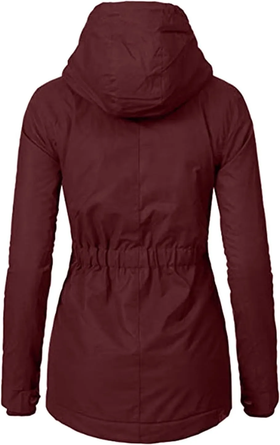 Women's Mid Length Down Coat Hooded Fleece Lined for Warmth & Comfort down 2024 Women Petite