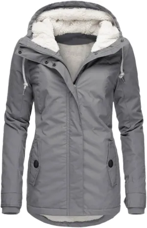 Women's Mid Length Down Coat Hooded Fleece Lined for Warmth & Comfort down 2024 Women Petite
