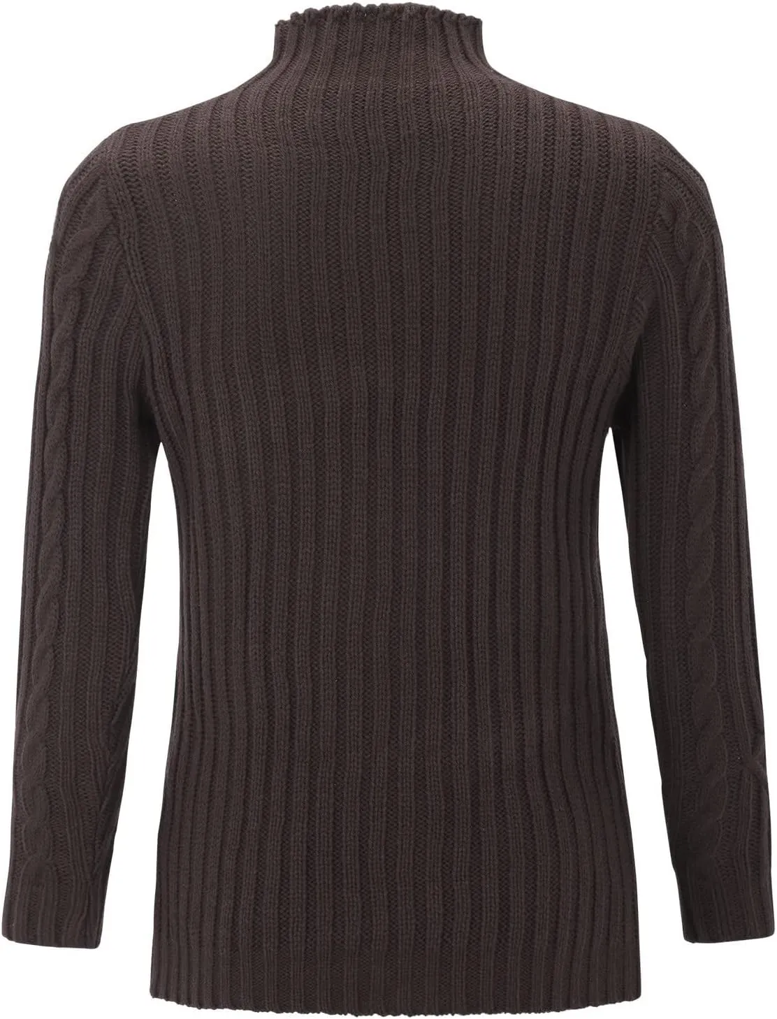 Women's Oversized Turtleneck Knitted Wool Knit Bottom Female Long Sleeve Thick Loose Pullover Sweater Dress Fall