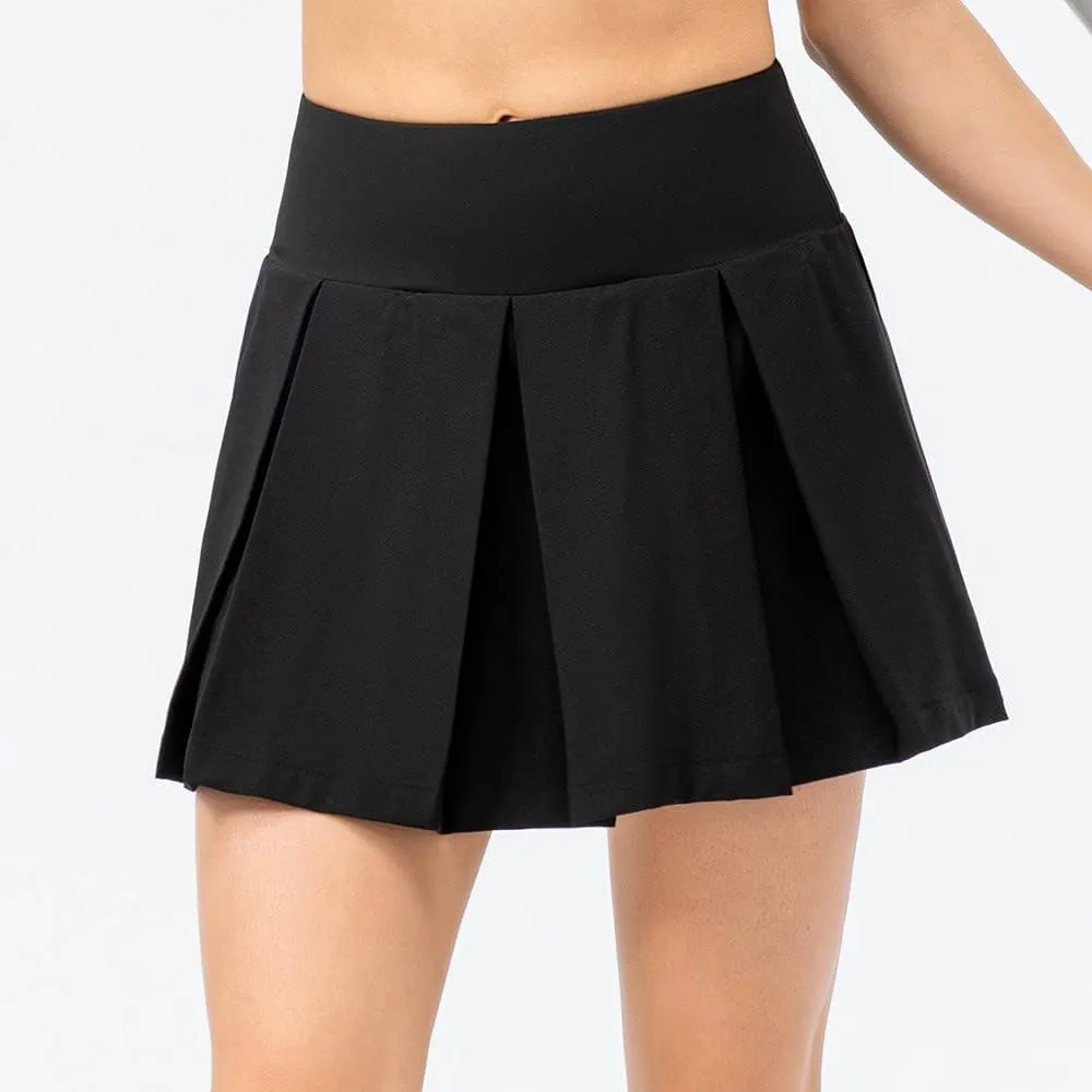 Women's Plaid Shorts Pleated High Waisted Mini Skirts Shorts Running Workout Daily Lounge Comfy Fitted Shorts