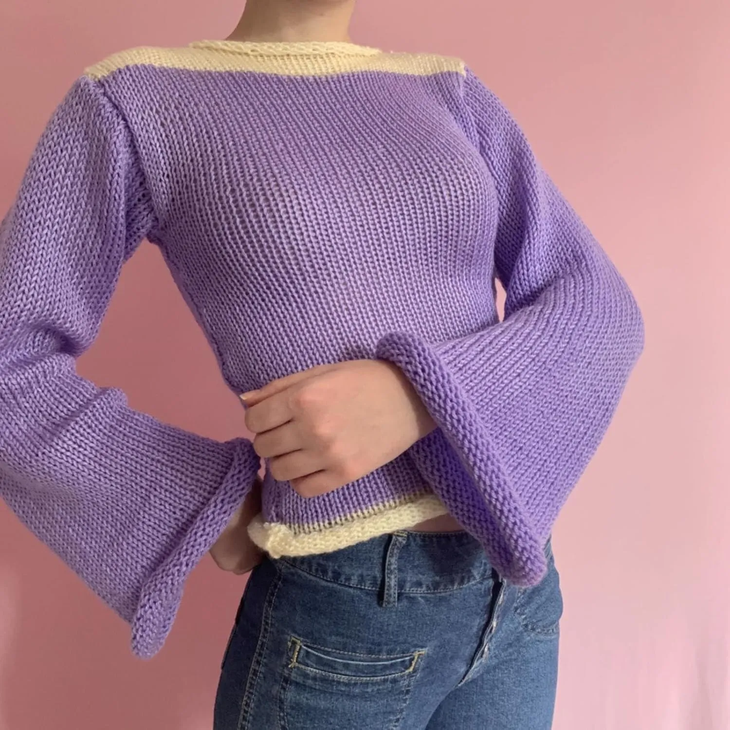 Womens Plus Size Sweater Round Neck Knit Loose Large Rainbow Sweater Female Fall Fuzzy Knit Warm Pullover Sweater