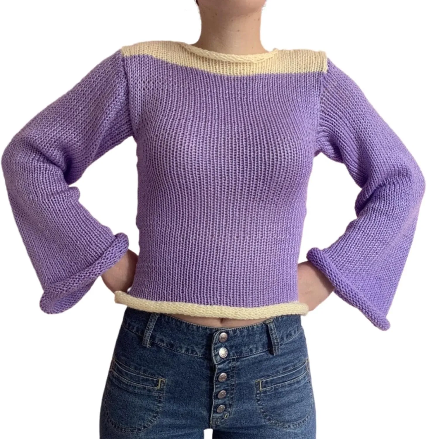 Womens Plus Size Sweater Round Neck Knit Loose Large Rainbow Sweater Female Fall Fuzzy Knit Warm Pullover Sweater