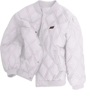 Women's Quilted Jackets Lightweight Button Down Winter Down Coats Trendy Oversized Casual Bomber Jacket with Pockets
