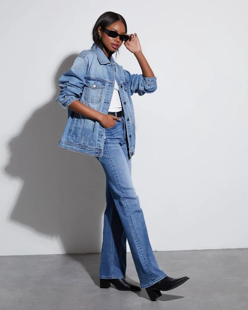 Women's Retro Denim Jacket, Spring and Autumn Style, American Loose Top