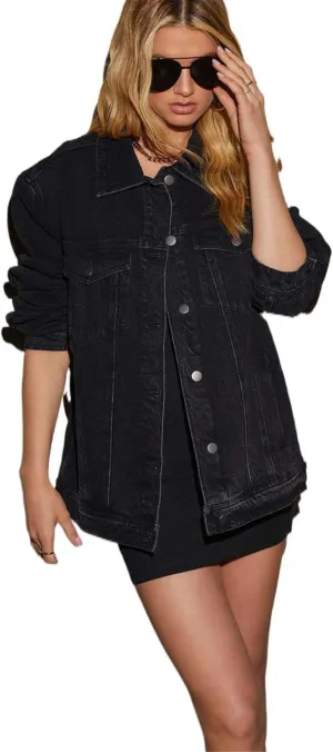 Women's Retro Denim Jacket, Spring and Autumn Style, American Loose Top