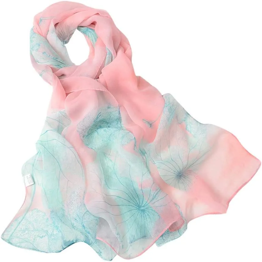 Womens Scarf Silk Scarf For Women Fashion Women Printing Long Soft Wrap Scarf Ladies Shawl Scarves For Women Gifts