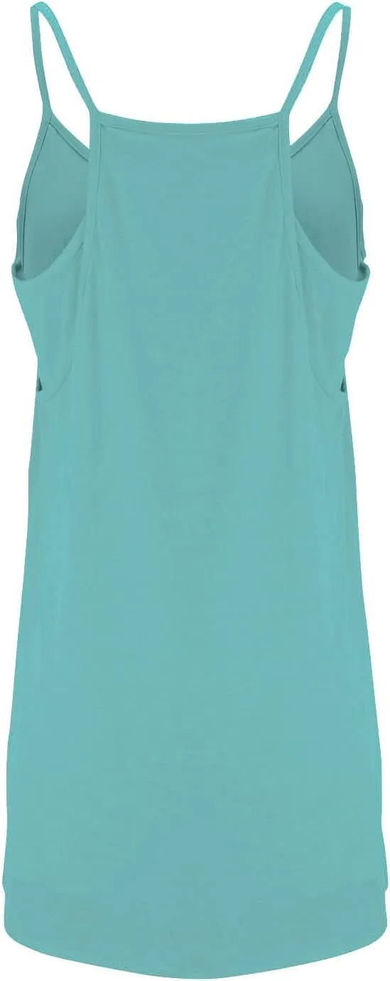 Women's Summer Sleeveless Mini Dress Athletic Dress Spaghetti Strap Short Womens Casual Tennis Dress with Pockets