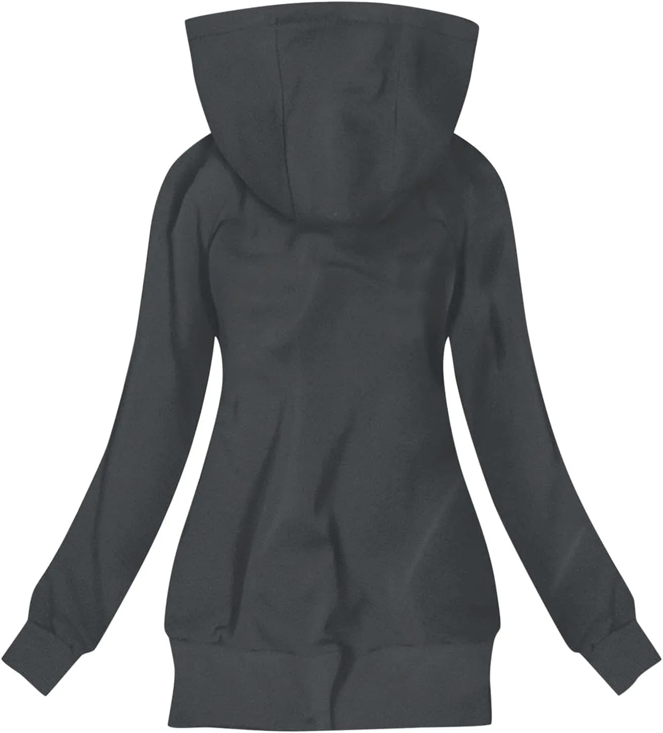 Womens Temperament Drawstring Solid Outwear Long Sleeve Zipper Overcoat Casual Soft Slim Jacket Coat Outdoor Clothes