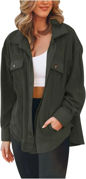 Womens Trench Coat Single Breasted Trench Coats Notch Collar Jacket Loose Fit Pea Coat Winter Jacket with Cheat Pockets