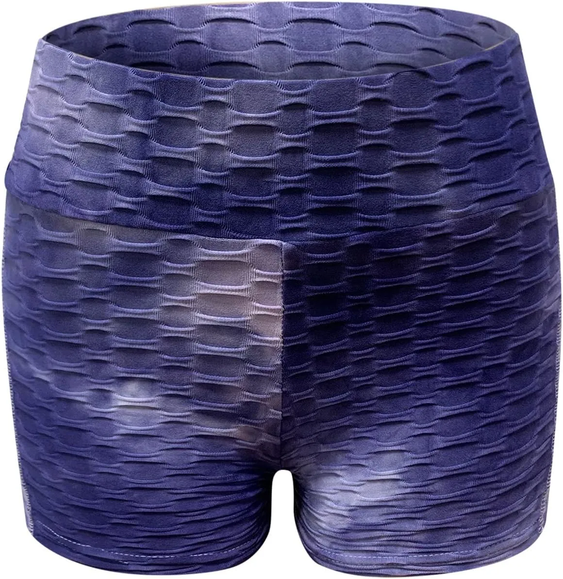 Womens Workout Scrunch Shorts Tie Dye Contour Gym Yoga Stretch Skinny Shorts Honeycomb Butt Lifting Athletic Shorts