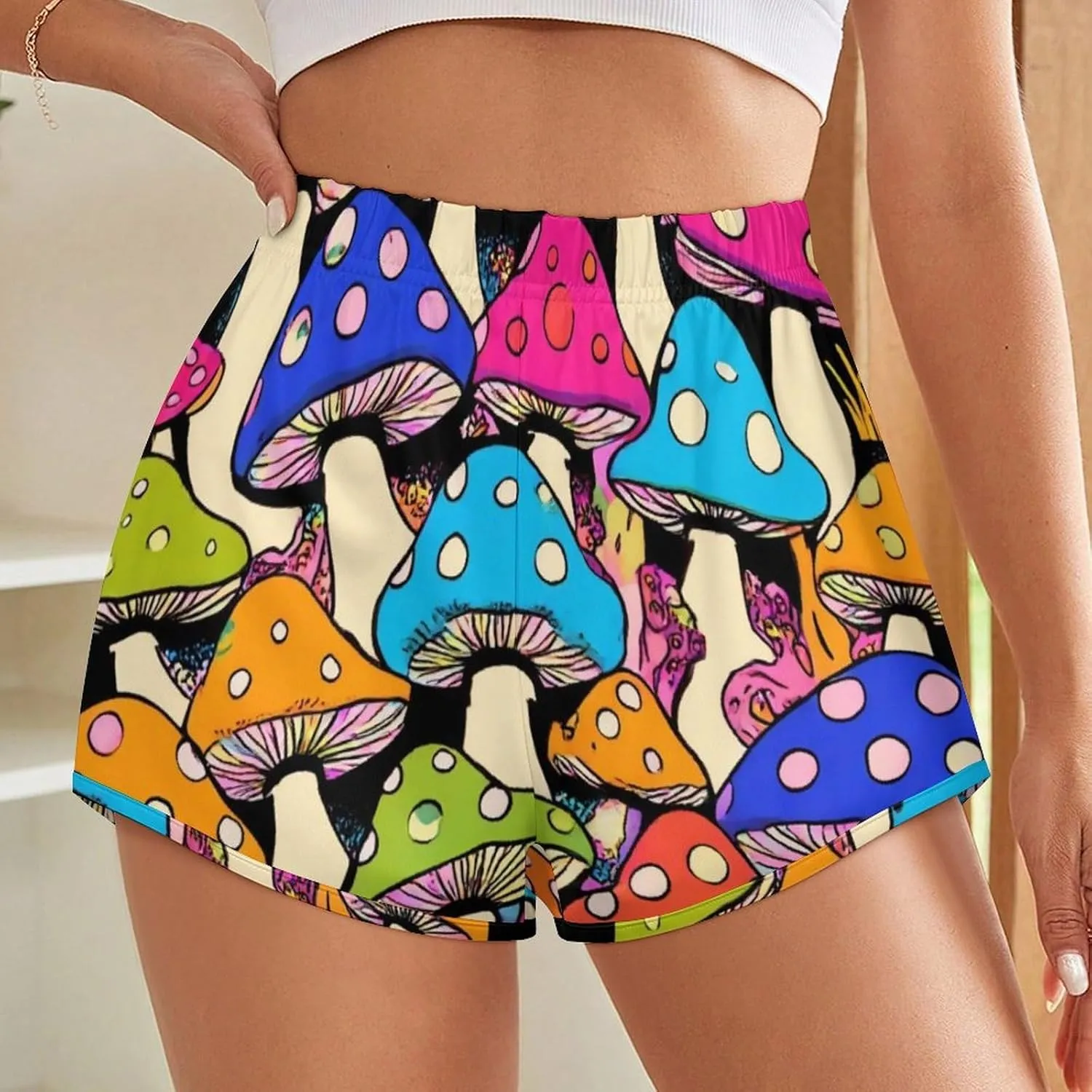Women's Workout Shorts Athletic Running High Waisted Gym Shorts