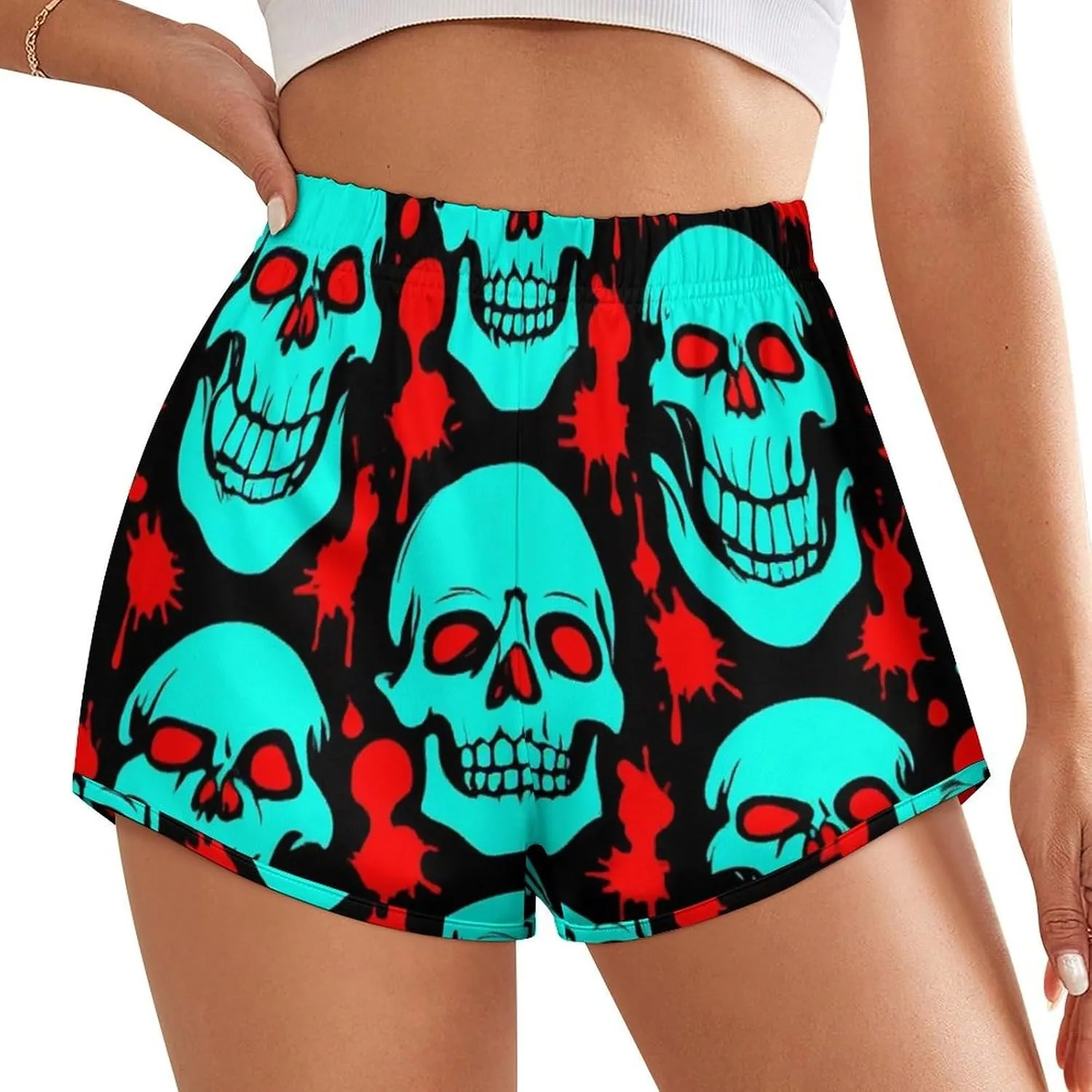 Women's Workout Shorts Athletic Running High Waisted Gym Shorts