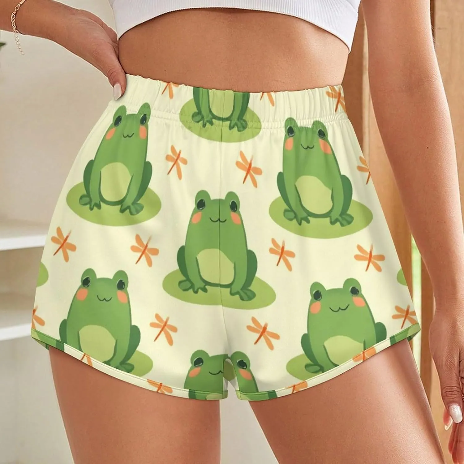 Women's Workout Shorts Athletic Running High Waisted Gym Shorts