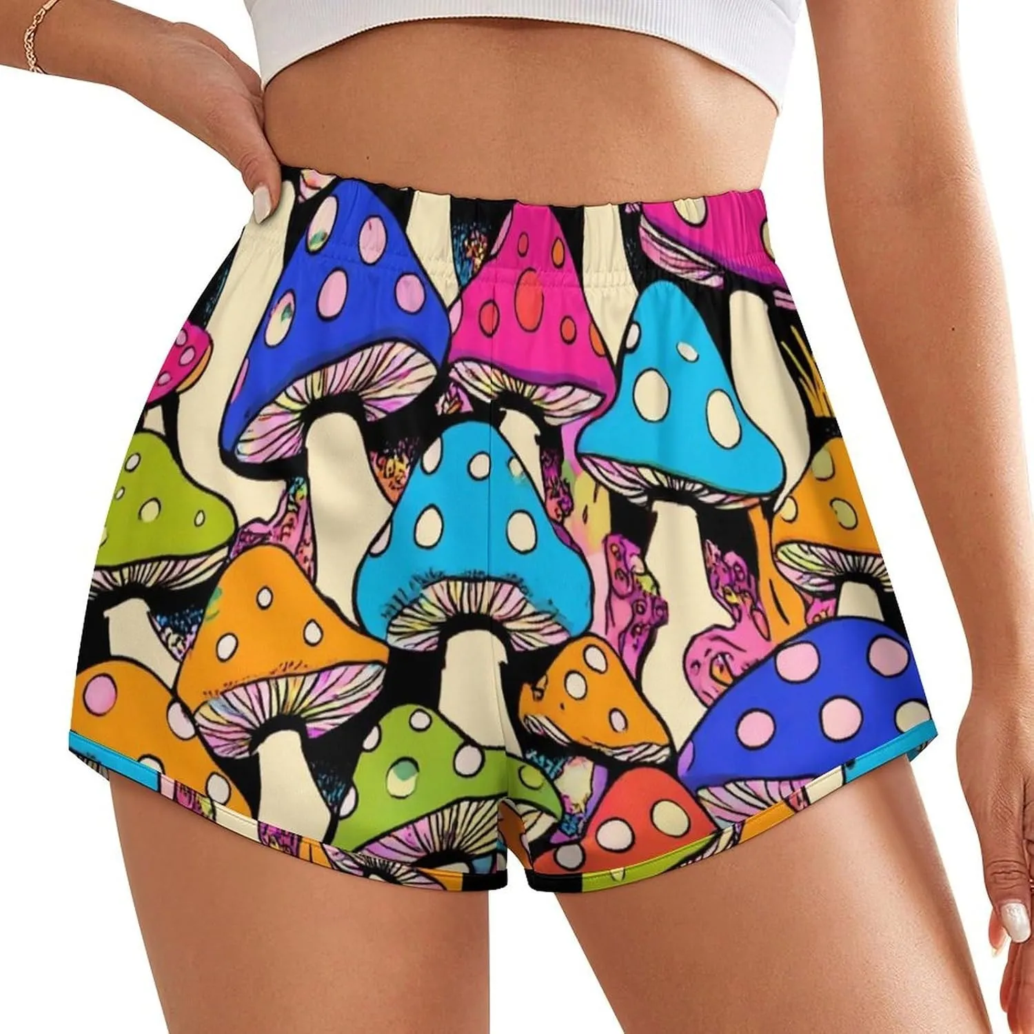 Women's Workout Shorts Athletic Running High Waisted Gym Shorts