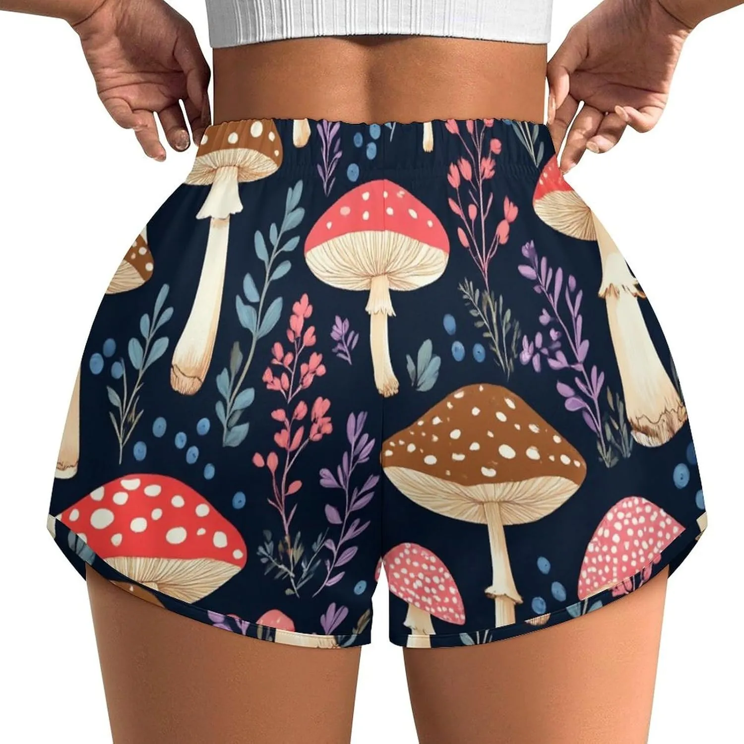 Women's Workout Shorts Athletic Running High Waisted Gym Shorts