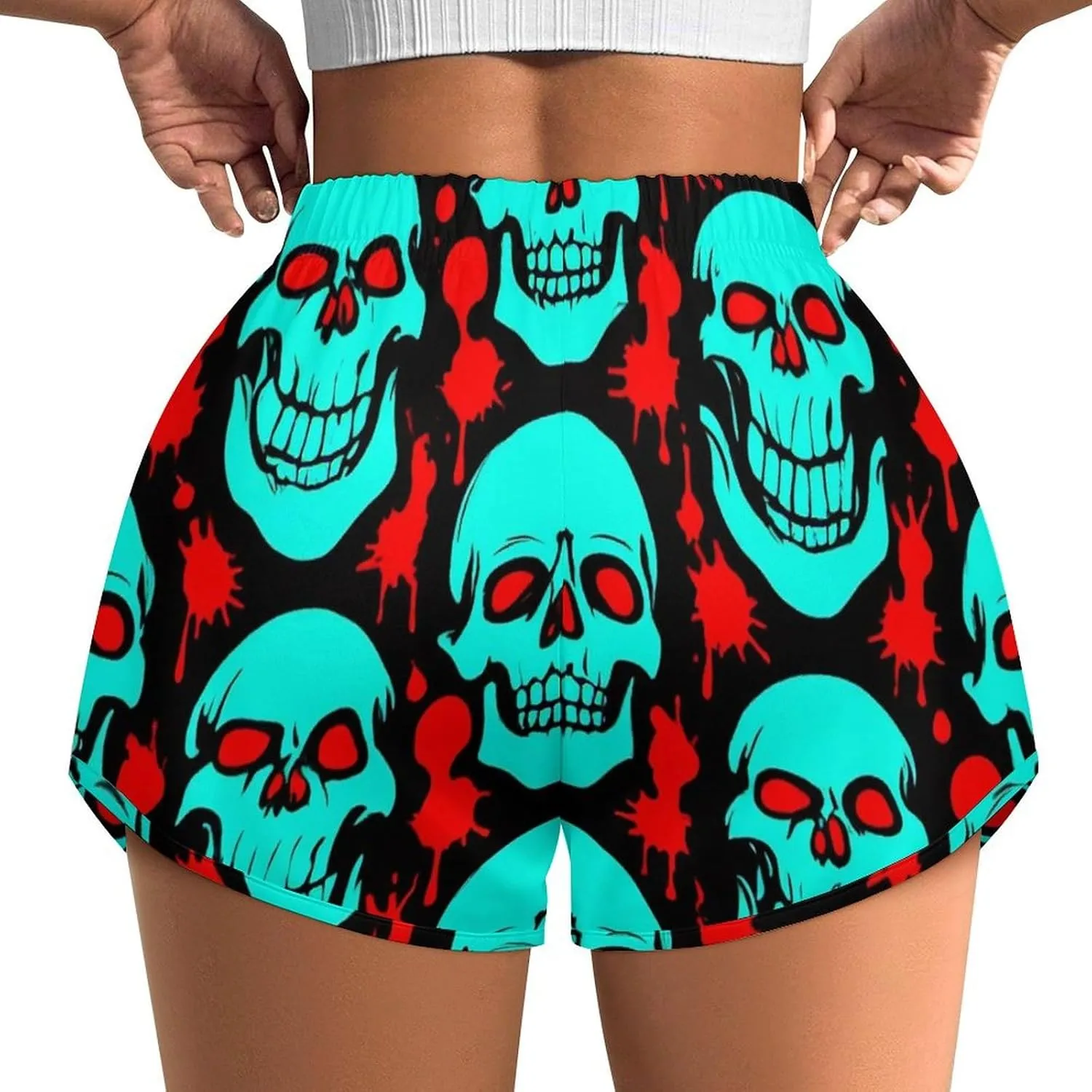 Women's Workout Shorts Athletic Running High Waisted Gym Shorts