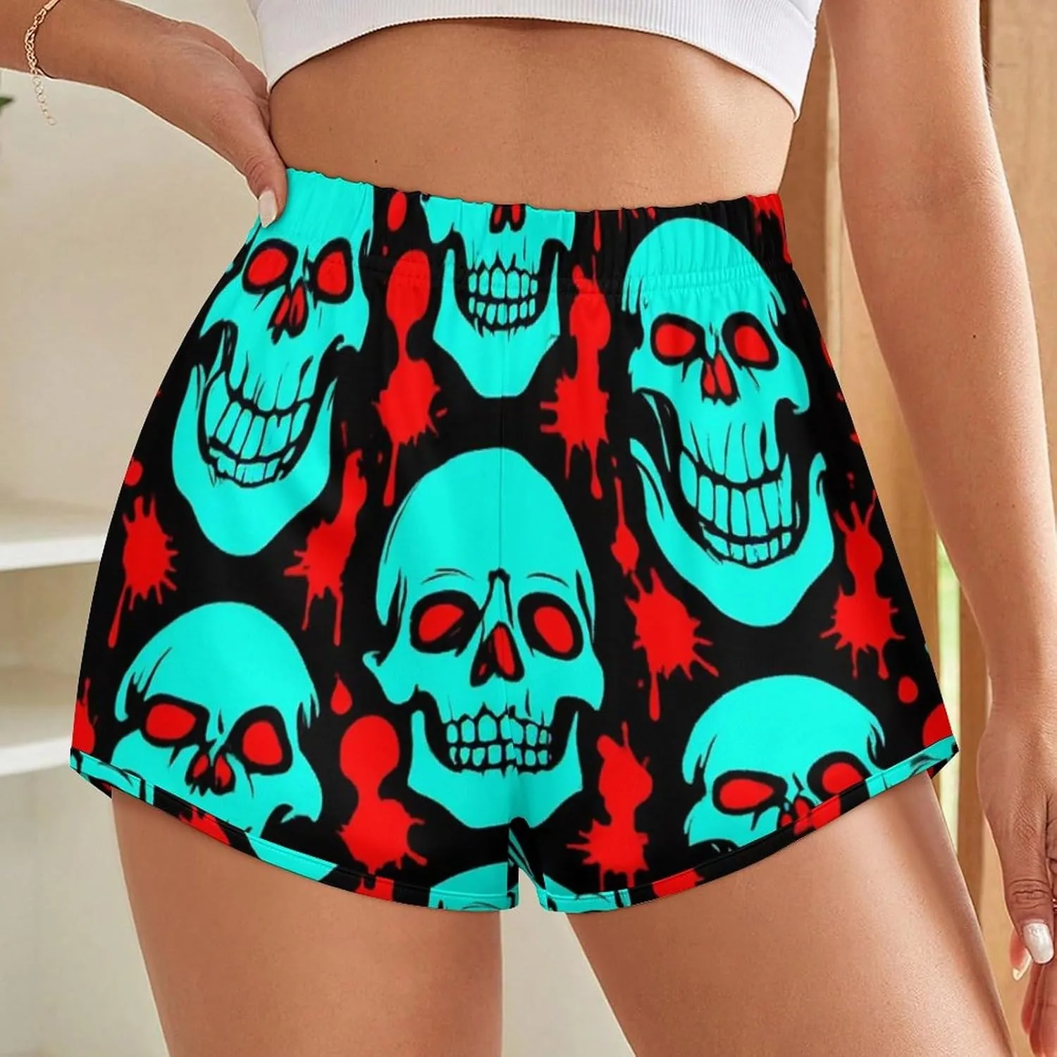 Women's Workout Shorts Athletic Running High Waisted Gym Shorts