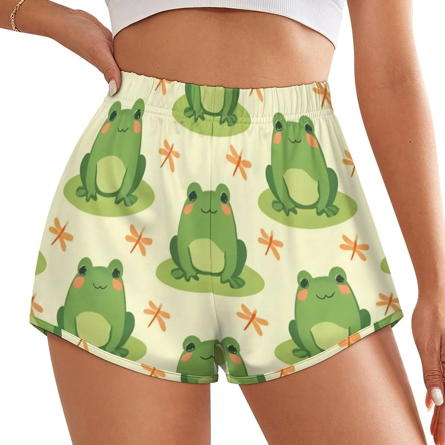 Women's Workout Shorts Athletic Running High Waisted Gym Shorts