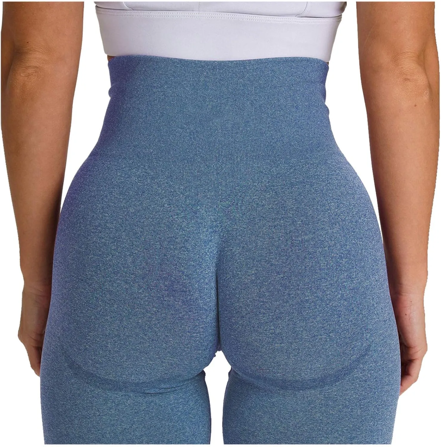 Womens Yoga Shorts High Waist Tummy Control Butt Lifting Short Leggings Athletic Gym Yoga Pants with Pockets