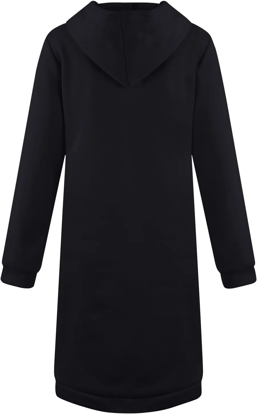 Women's Zip Up Long Hoodies Oversized Long Sleeve Drawstring Hooded Sweatshirts 2025 Fall Fleece Jackets with Pockets