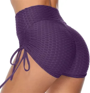 Work Out Shorts Gym for Women High Waisted Black Shorts Spandex Tummy Compression Shorts Plus Bike Shorts Black Short Leggings for Women Short Deportivos para Mujer Womens Camo Shorts Purple Large
