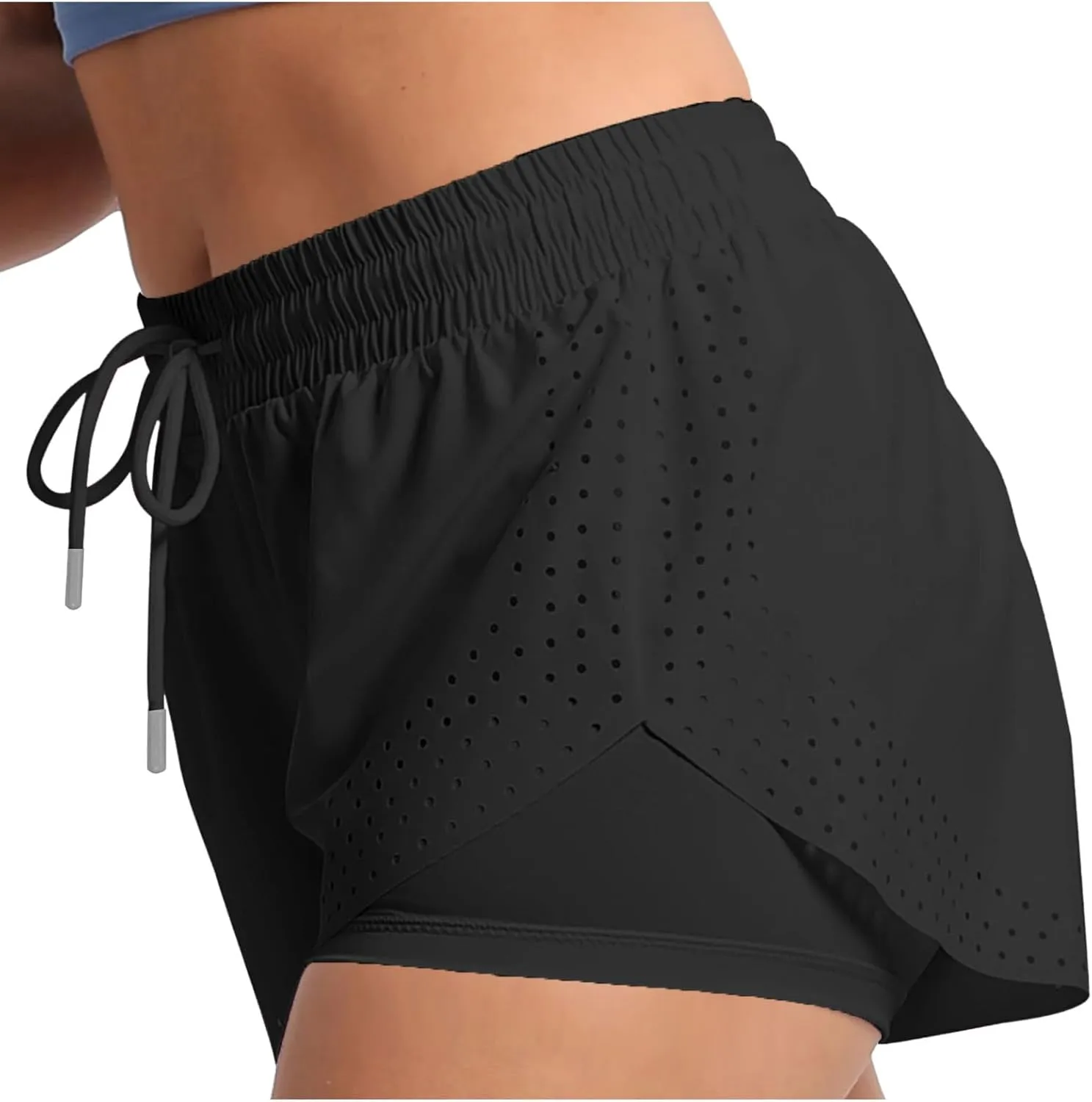ZDRZK Summer Shorts for Women Lightweight Running Workout Shorts High Elastic Waisted Drawstring Dressy Casual Shorts