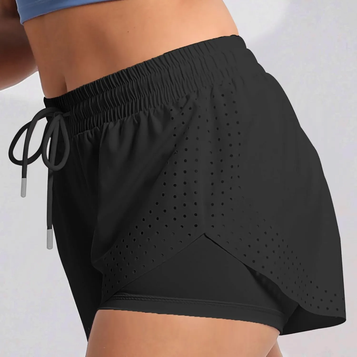 ZDRZK Summer Shorts for Women Lightweight Running Workout Shorts High Elastic Waisted Drawstring Dressy Casual Shorts