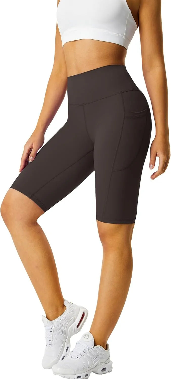 Zinmore Shorts Women High Waisted Yoga Shorts Sports Pants