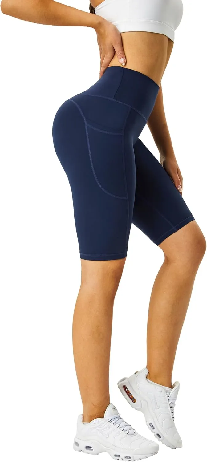 Zinmore Shorts Women High Waisted Yoga Shorts Sports Pants