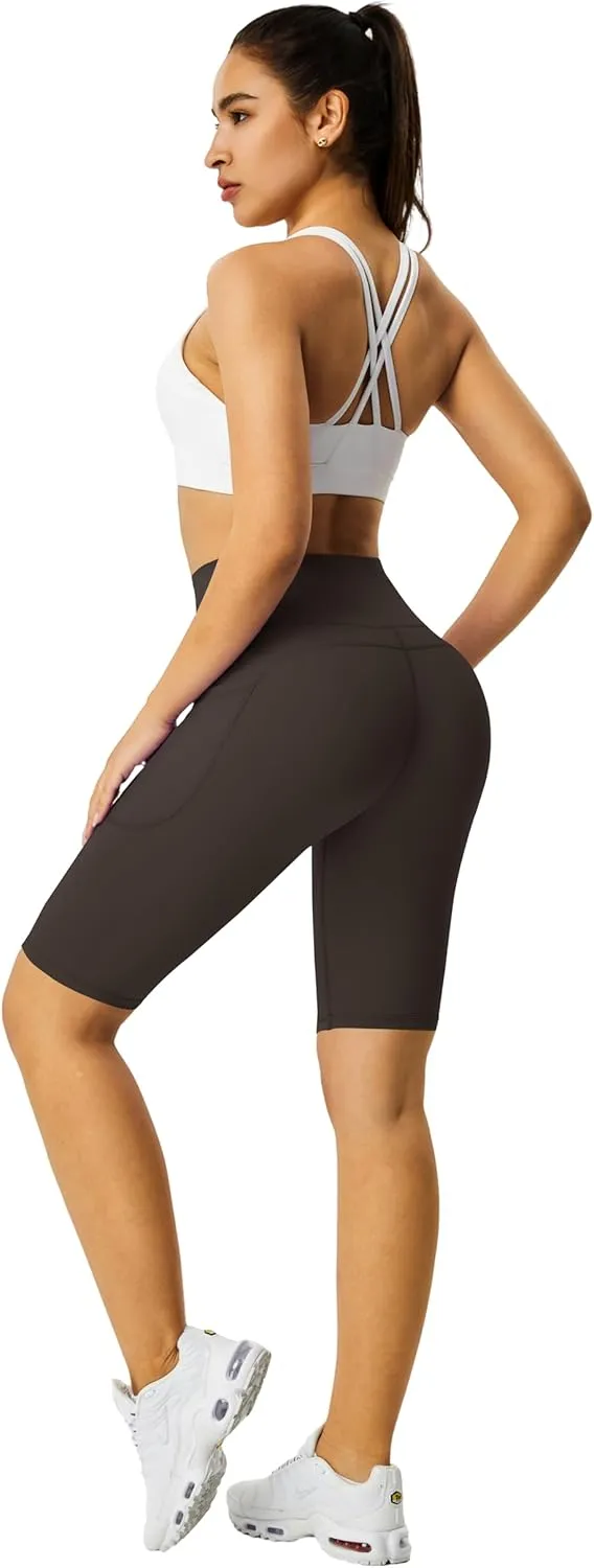 Zinmore Shorts Women High Waisted Yoga Shorts Sports Pants