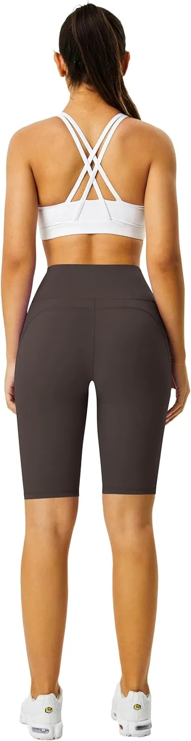 Zinmore Shorts Women High Waisted Yoga Shorts Sports Pants