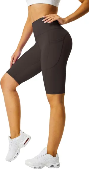 Zinmore Shorts Women High Waisted Yoga Shorts Sports Pants