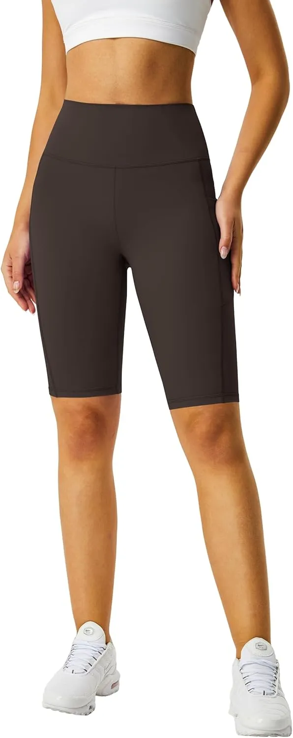 Zinmore Shorts Women High Waisted Yoga Shorts Sports Pants